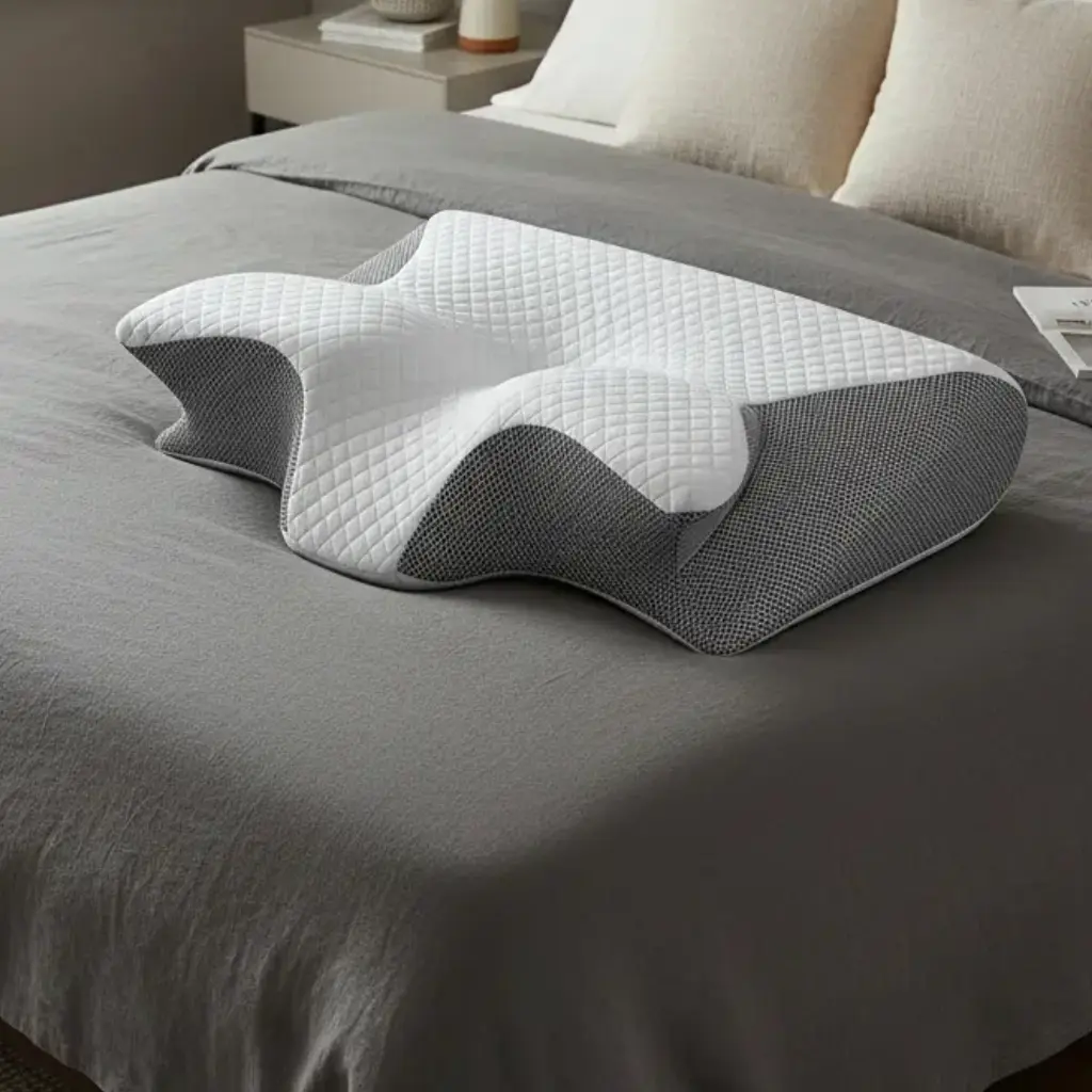 Almohada cervical ergonómica Aevincney Memory Foam para soporte de cuello