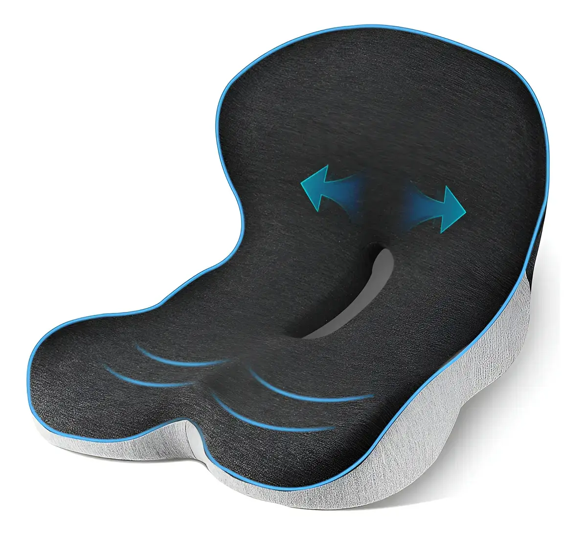 Cojín ergonómico Memory Foam para asiento y coxis