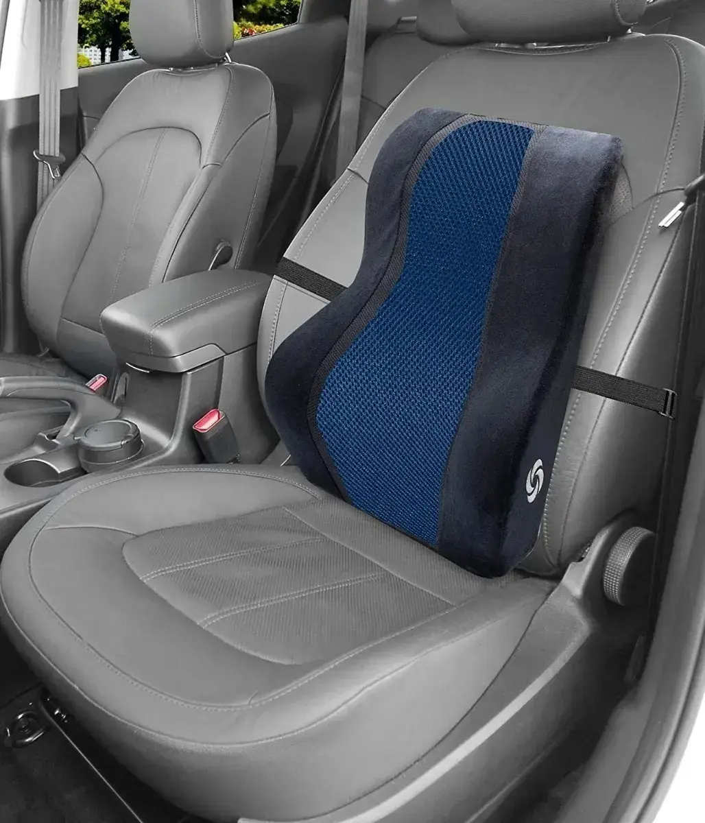 Soporte lumbar Samsonite con Memory Foam y Gel para silla y auto